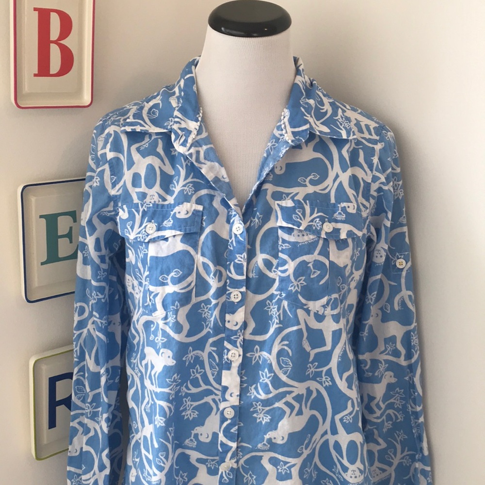 Lilly Pulitzer! Monkeys and martinis top!